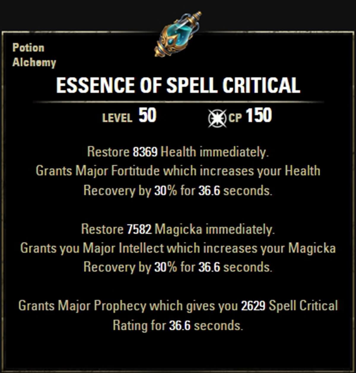 5 Best Potions in ESO - Essence of Spell Critical